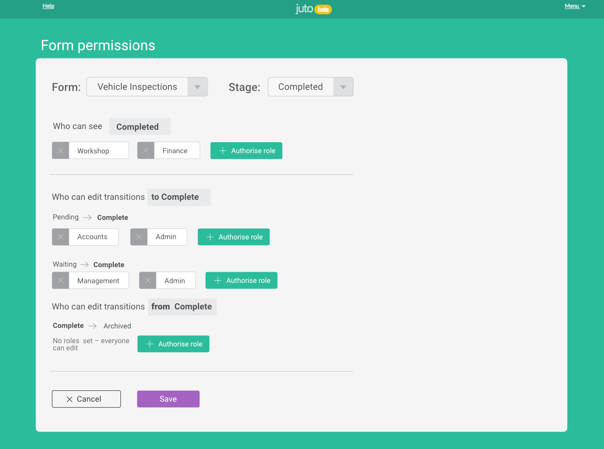 Juto interface design by Charlotte Clark